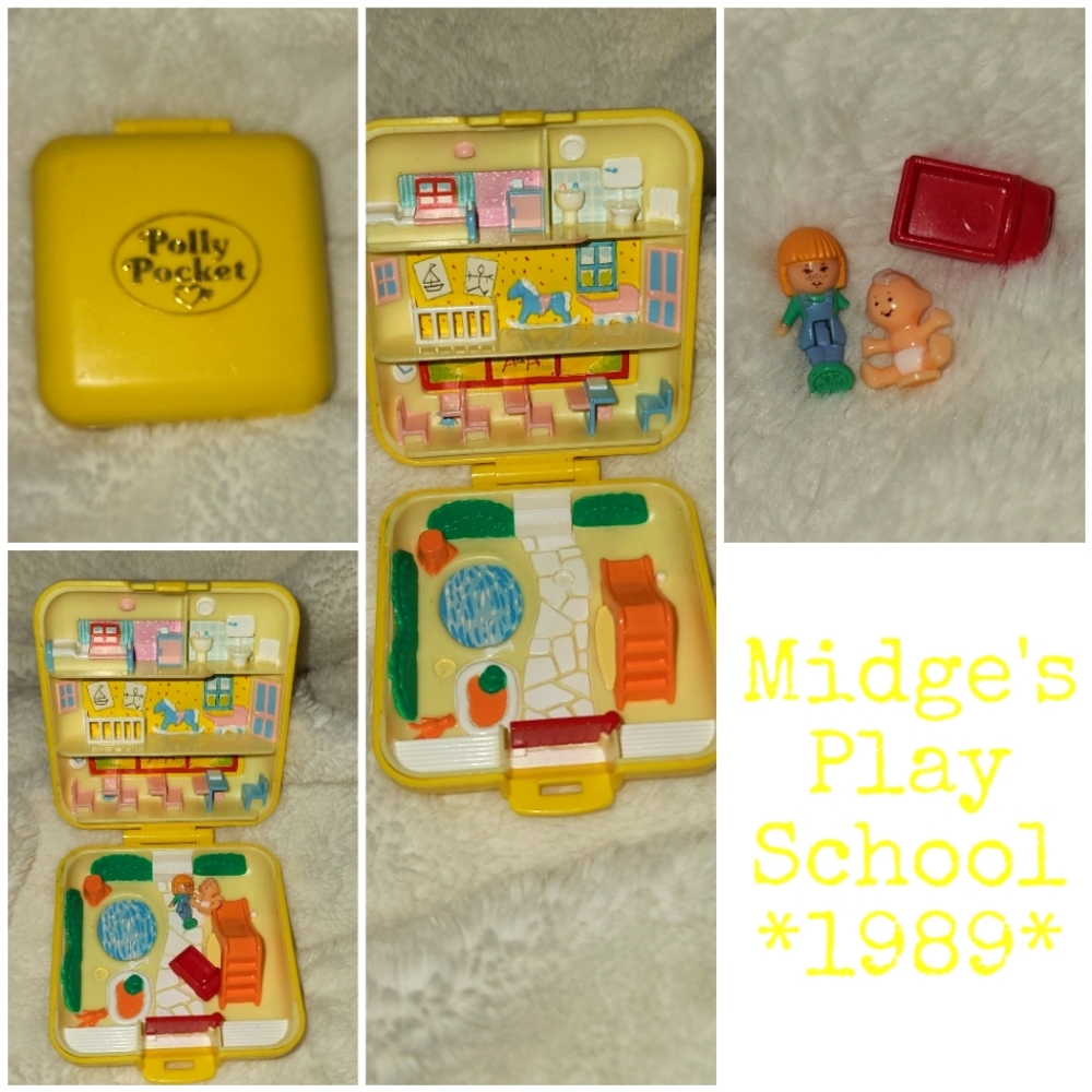 Vintage "Midge's Play School" Polly Pocket Set from 1988